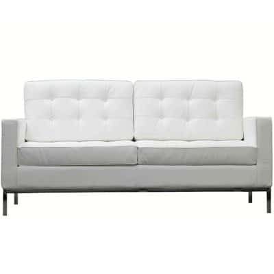 CITY LOFT LOVESEAT WHITE | Modern Event Rental