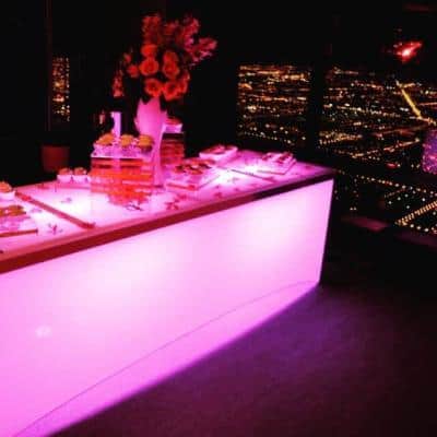 San Antonio Illuminated LED furniture rentals