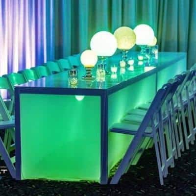 Illuminated Tables - Modern Event Rental