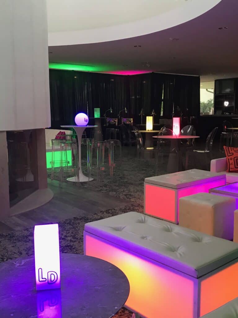 Illuminated Furniture Los Angeles Event Rentals