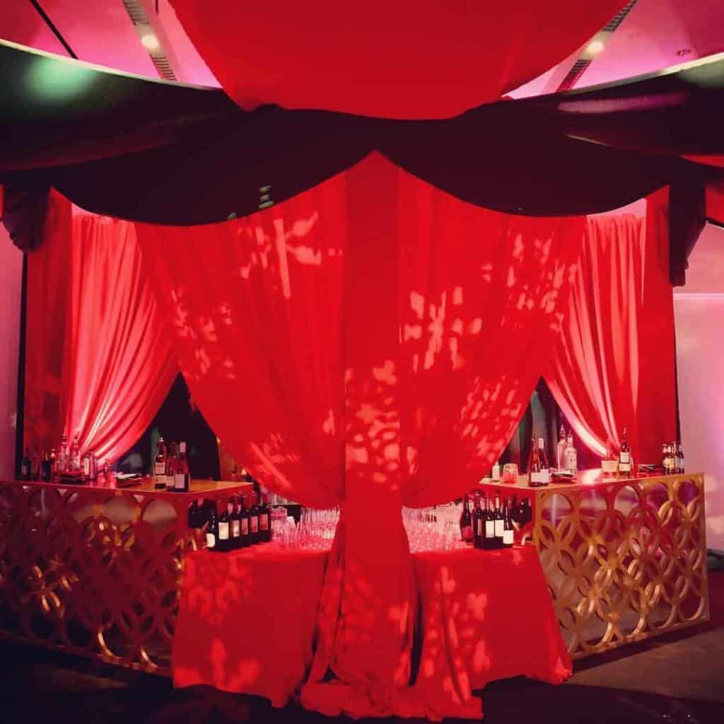 Red and Gold Events- Modern Event Rental