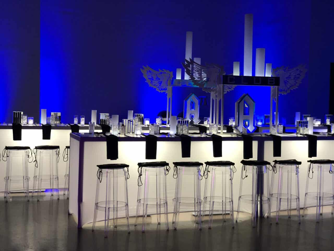 Illuminated Bar Tables Las Vegas-Modern Event Rental