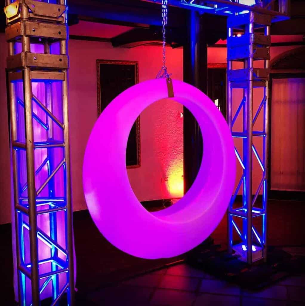 Dallas LED Swings-Modern Event Rental