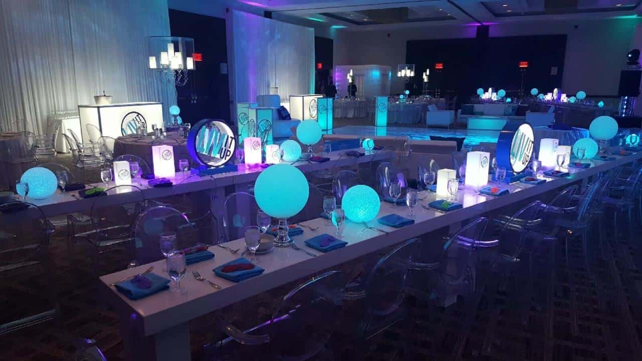 Illuminated Event Centerpieces-Modern Event Rental