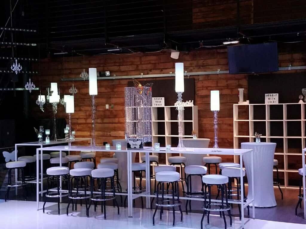 Austin Party Bar table rentals-Modern Event Rental