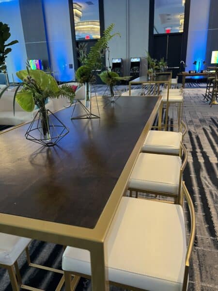 Bar table event rentals Houston-Modern Event Rental