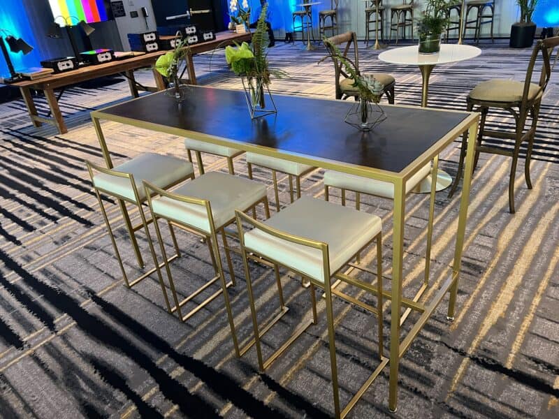 Gold Event Furniture Rentals Dallas-Modern Event Rental
