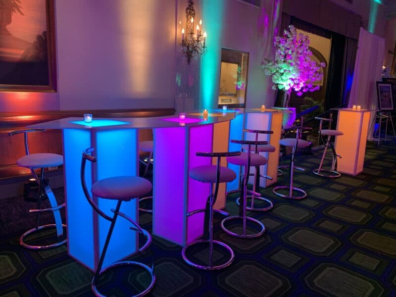 Illuminated LED Event Furniture Rental-Modern Event Rental
