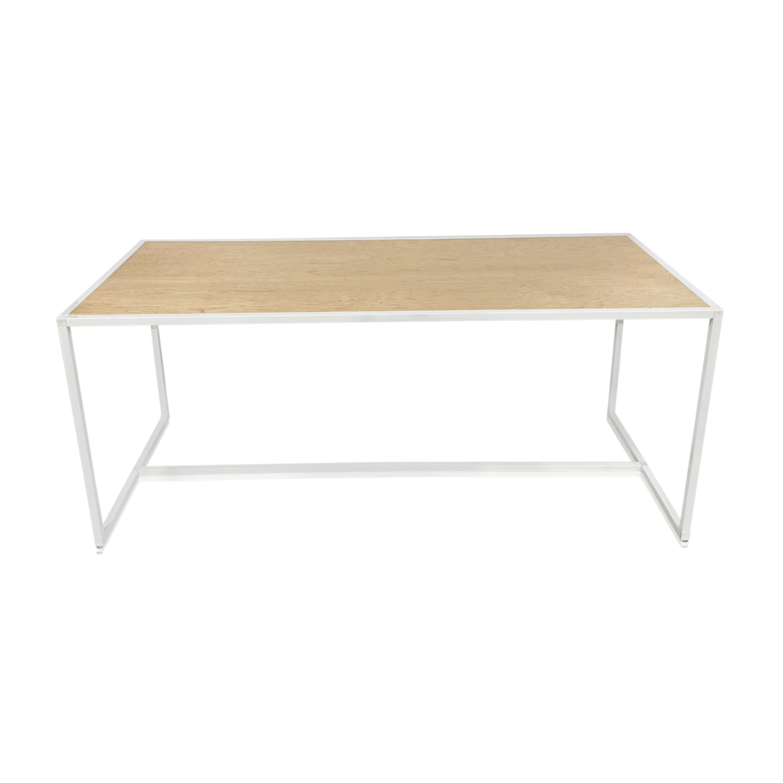 Parson White Table With Maple Top Event Rental